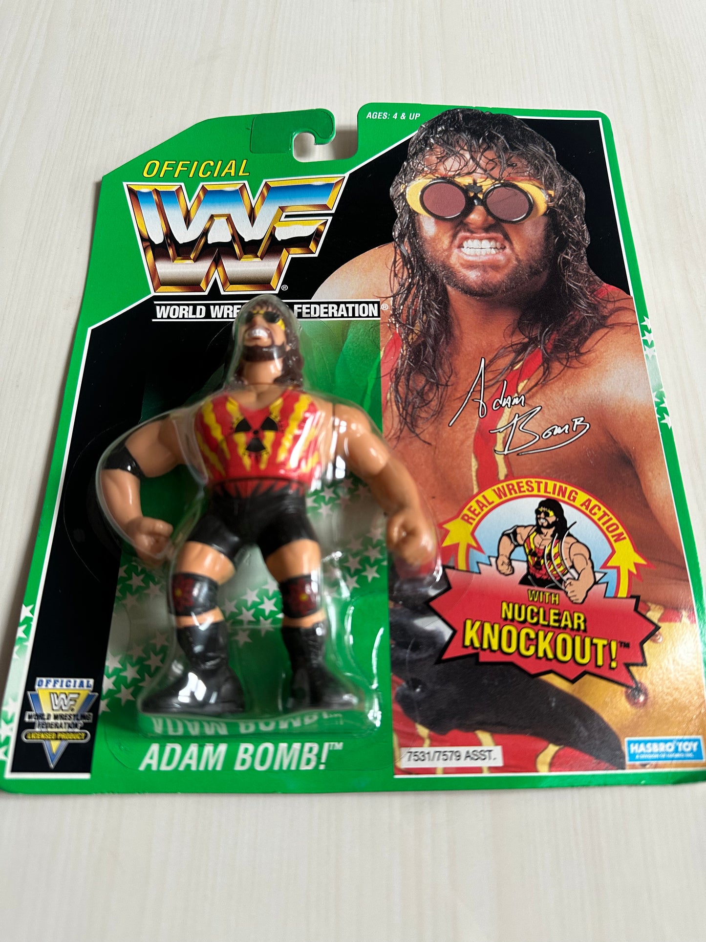Adam Bomb Series 11 WWF Hasbro MOC figure