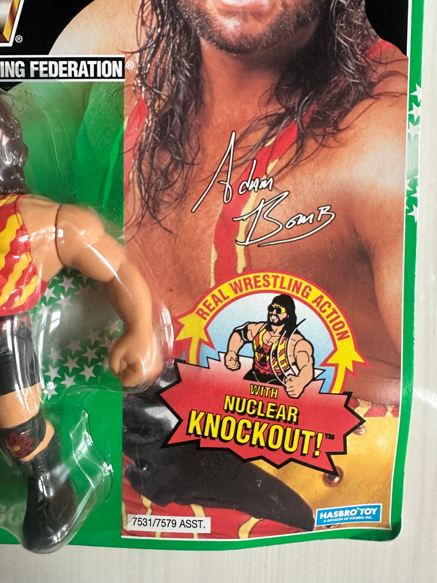 Adam Bomb Series 11 WWF Hasbro MOC figure