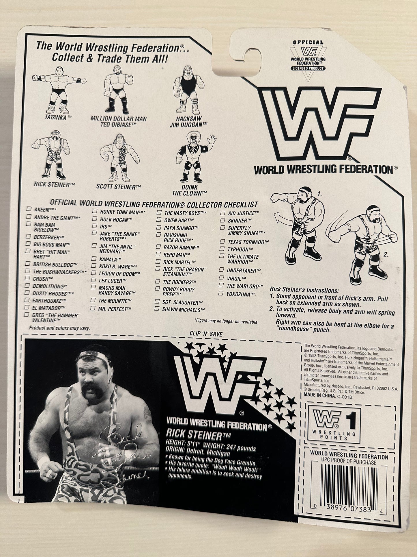 Rick Steiner Series 9 WWF Hasbro