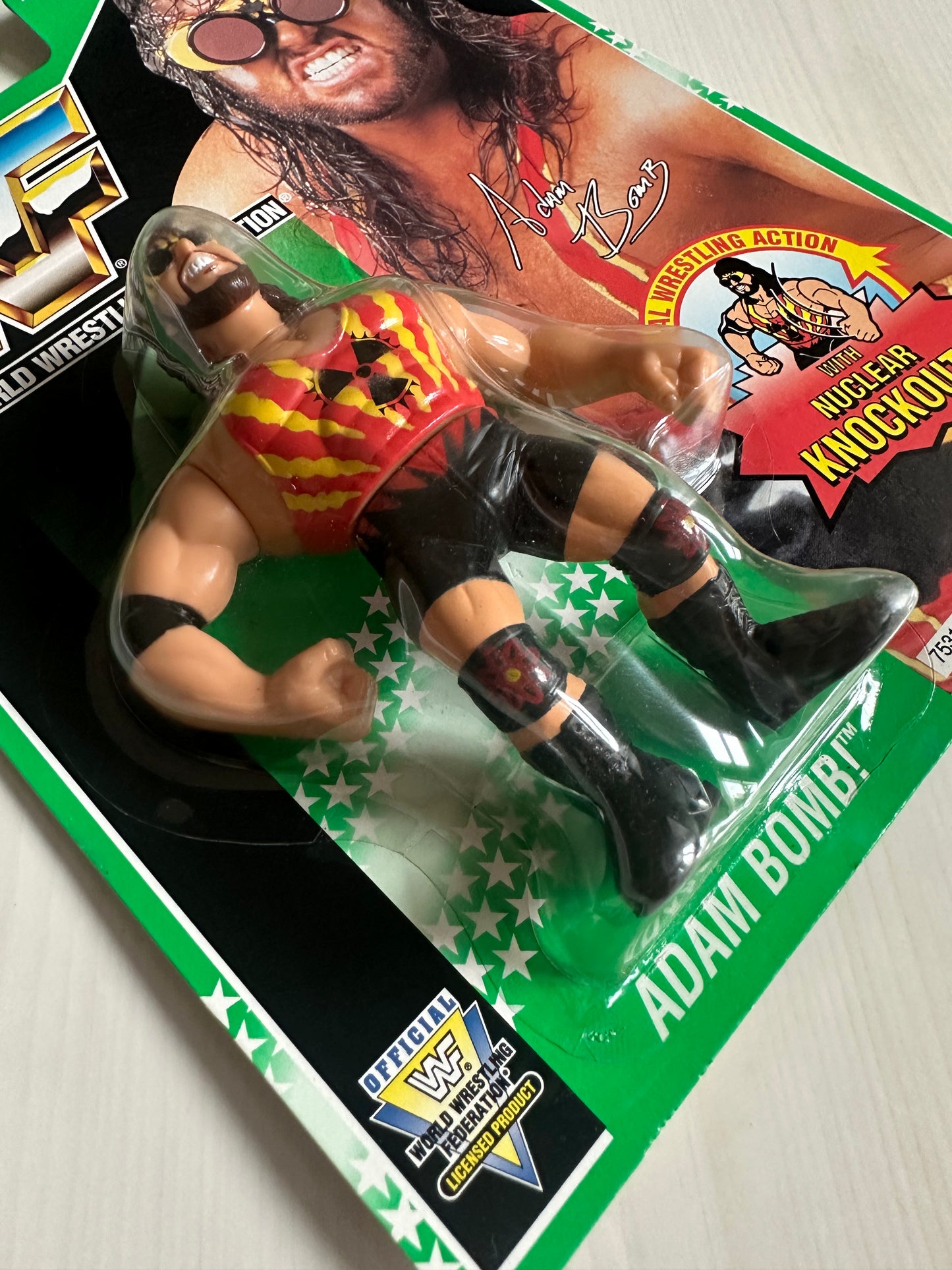 Adam Bomb Series 11 WWF Hasbro MOC figure