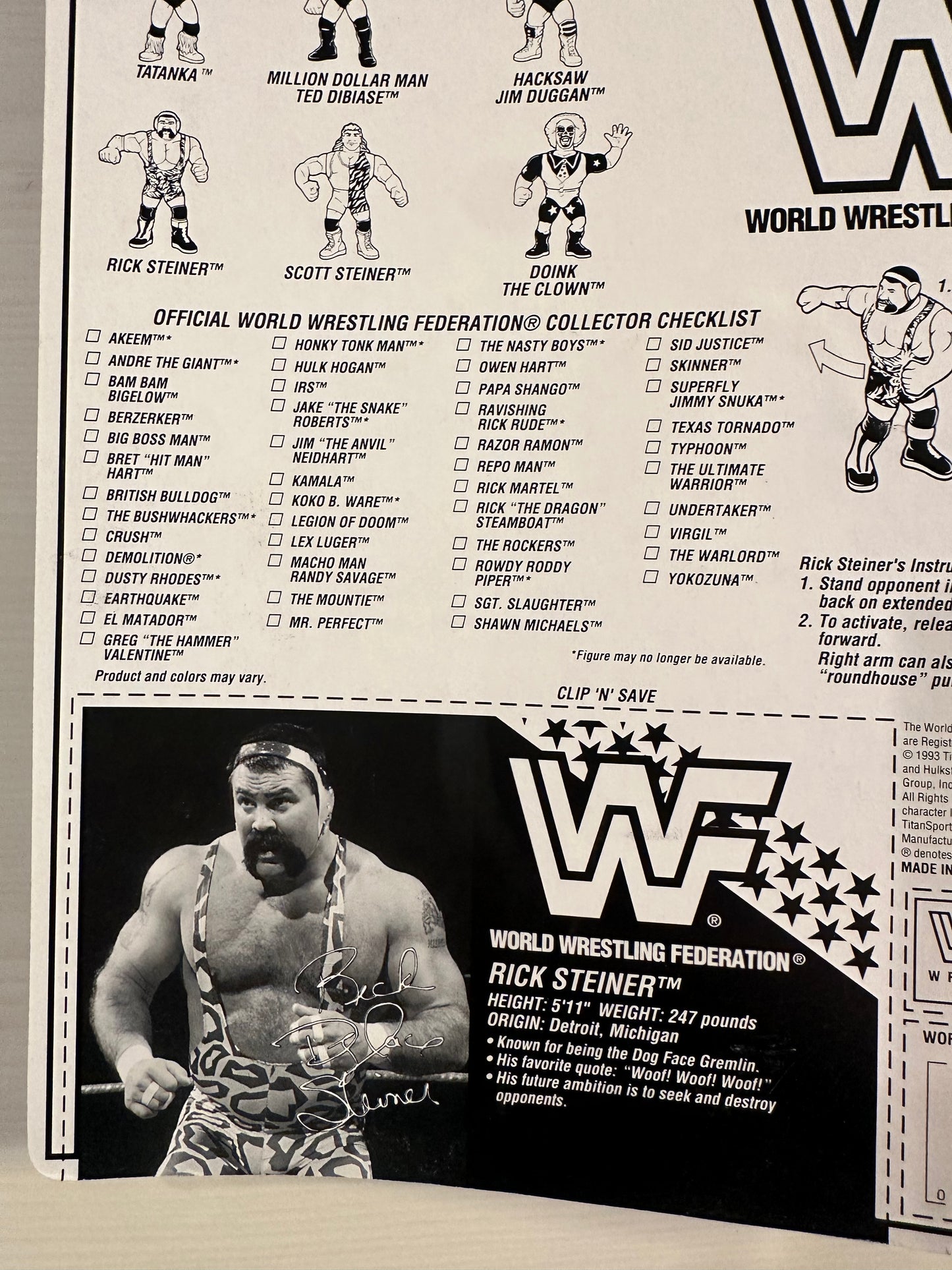 Rick Steiner Series 9 WWF Hasbro