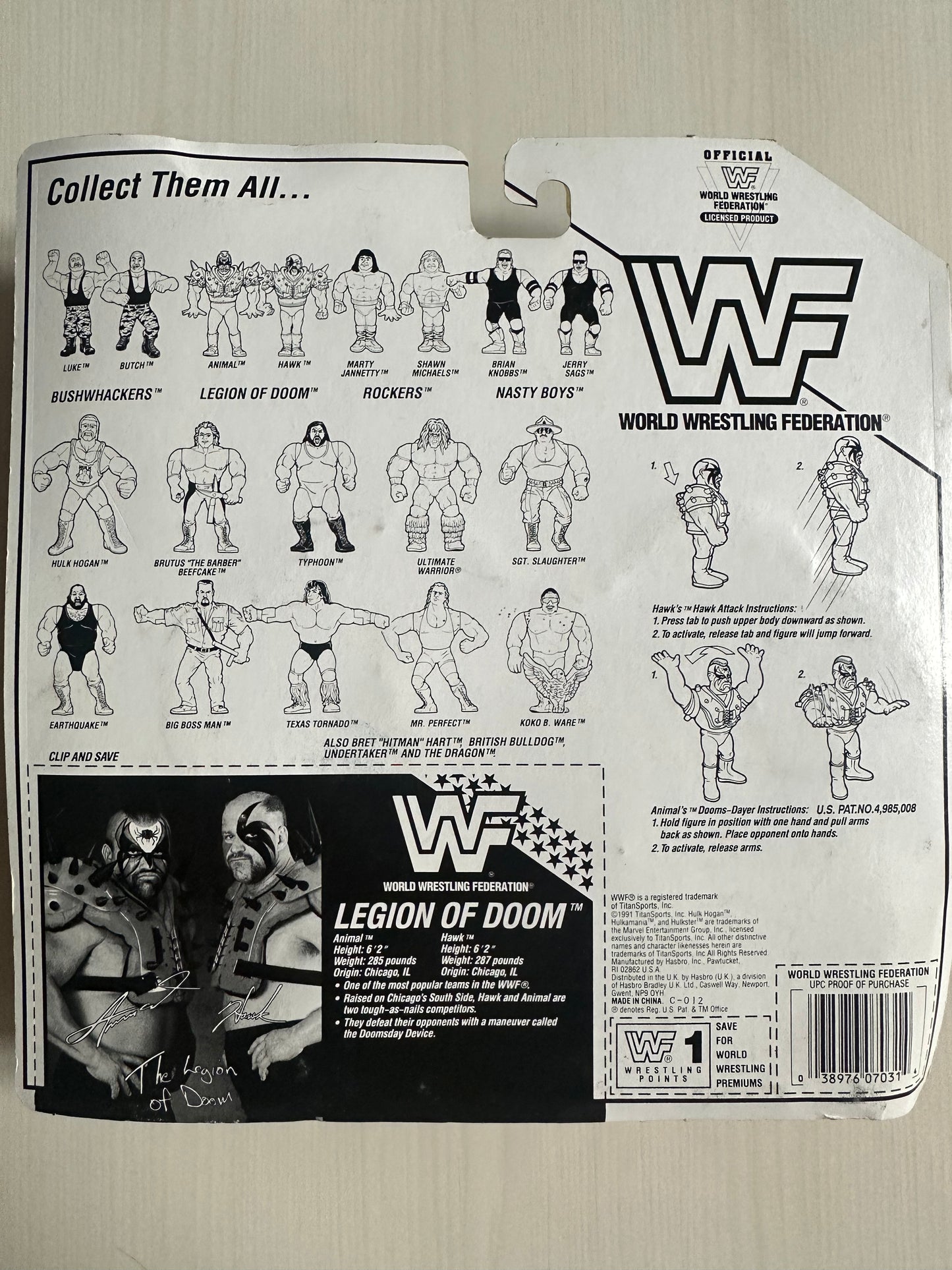 The Legion of Doom Series 2 WWF Hasbro figure
