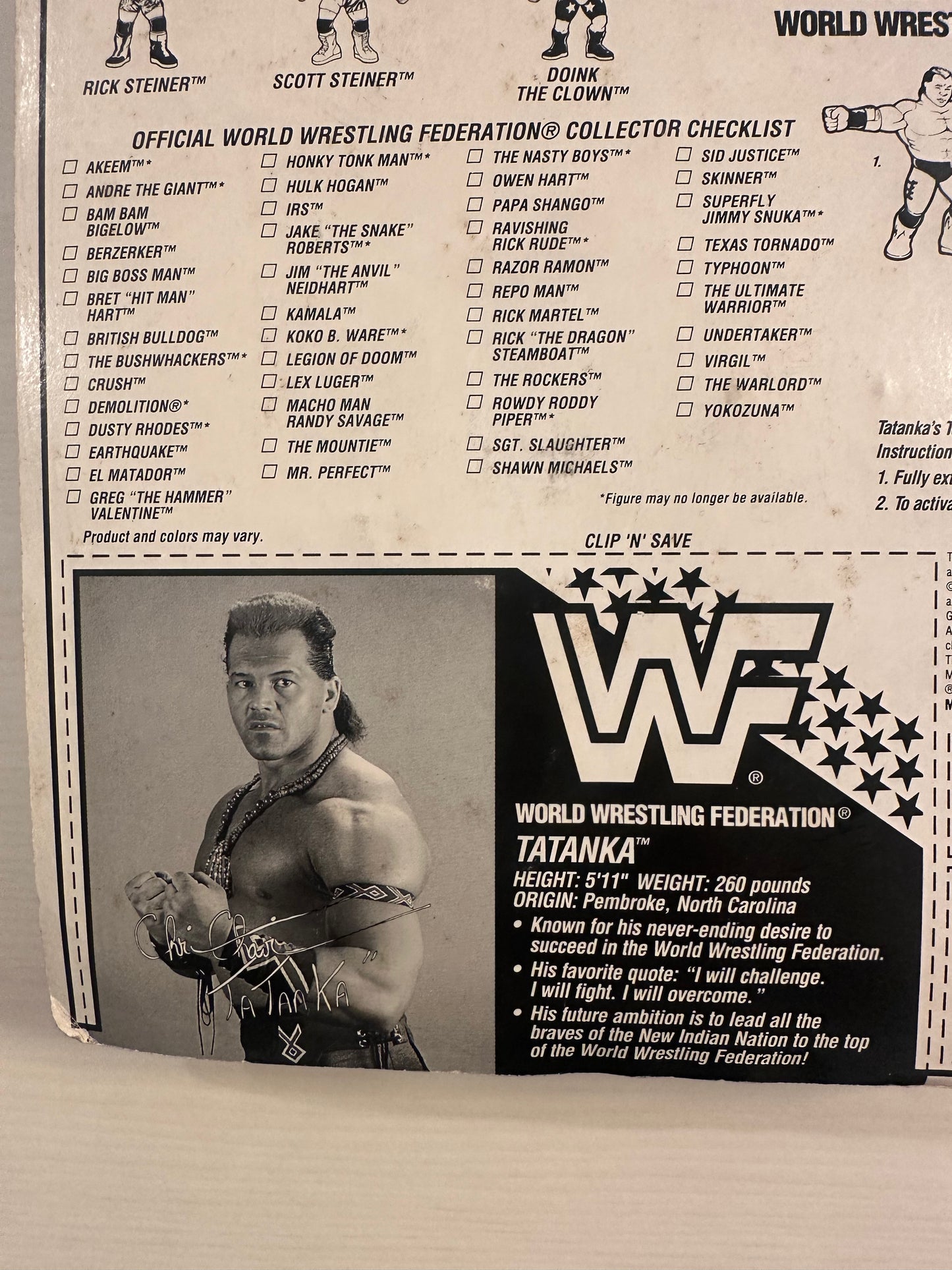 Tatanka Series 9 WWF Hasbro