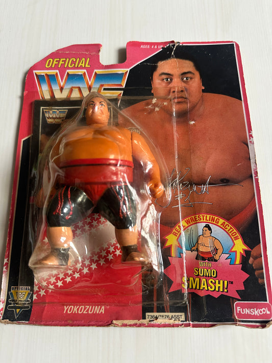 Yokozuna Series 8 WWF Hasbro MOC Funskool figure