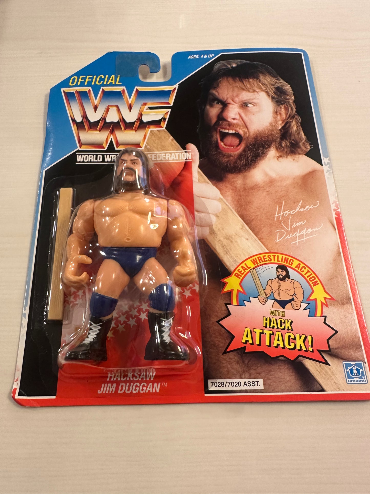 Hacksaw Jim Duggan Series 2 WWF Hasbro