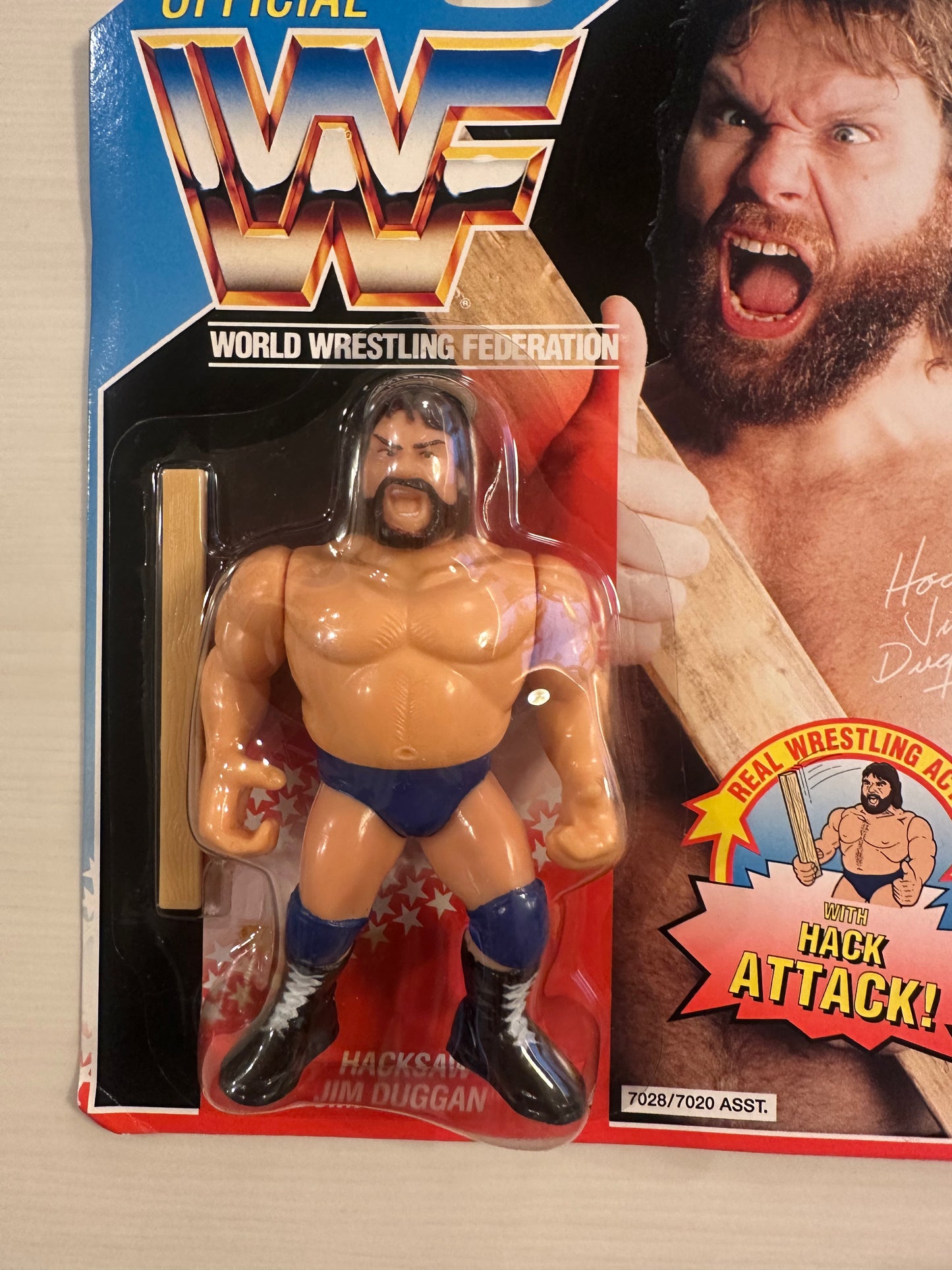 Hacksaw Jim Duggan Series 2 WWF Hasbro