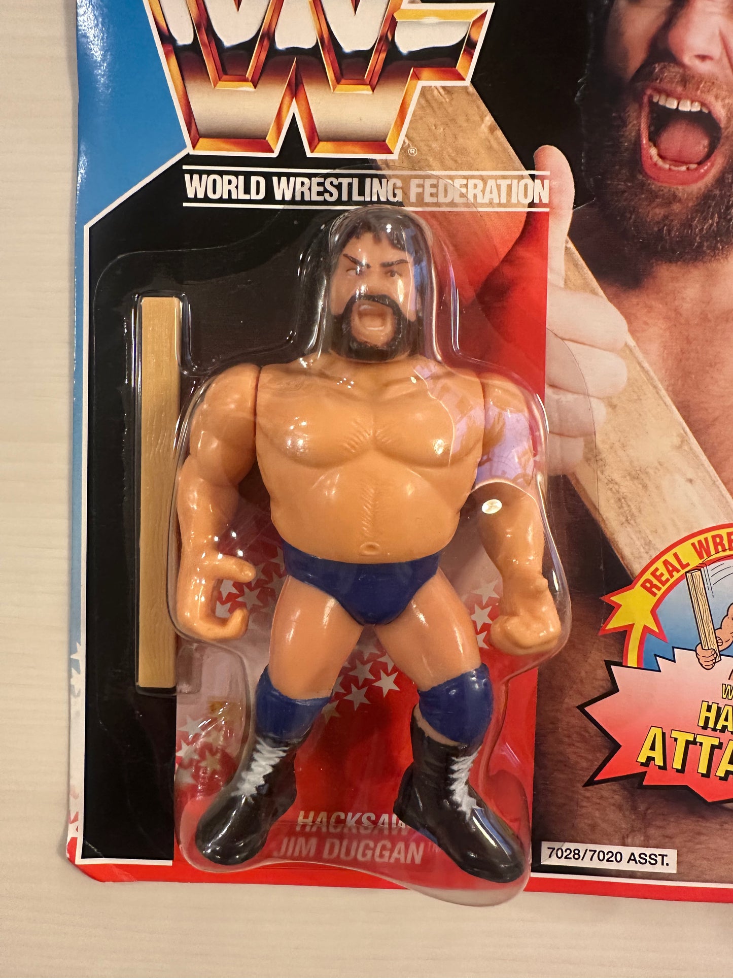 Hacksaw Jim Duggan Series 2 WWF Hasbro