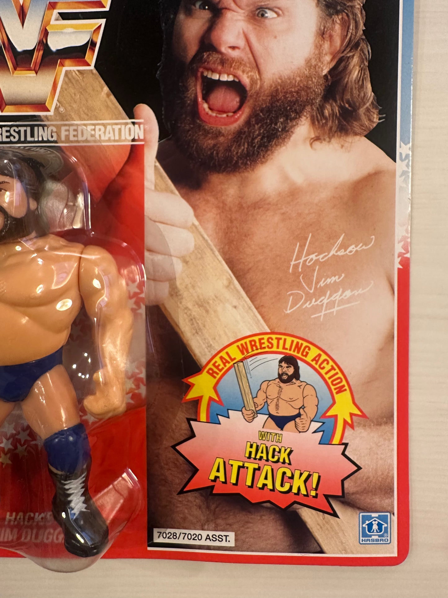 Hacksaw Jim Duggan Series 2 WWF Hasbro