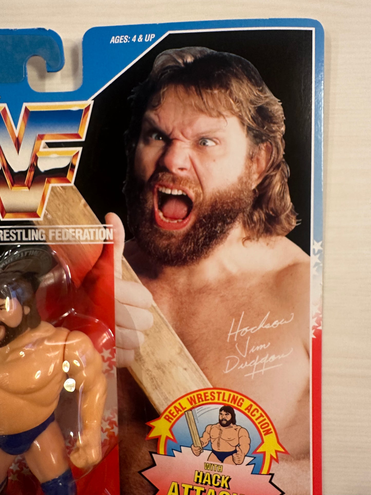 Hacksaw Jim Duggan Series 2 WWF Hasbro