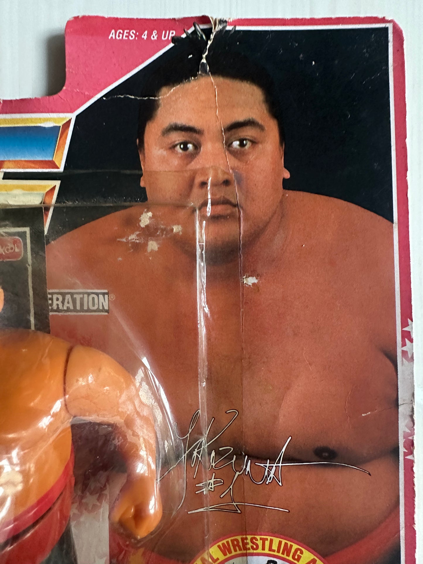 Yokozuna Series 8 WWF Hasbro MOC Funskool figure