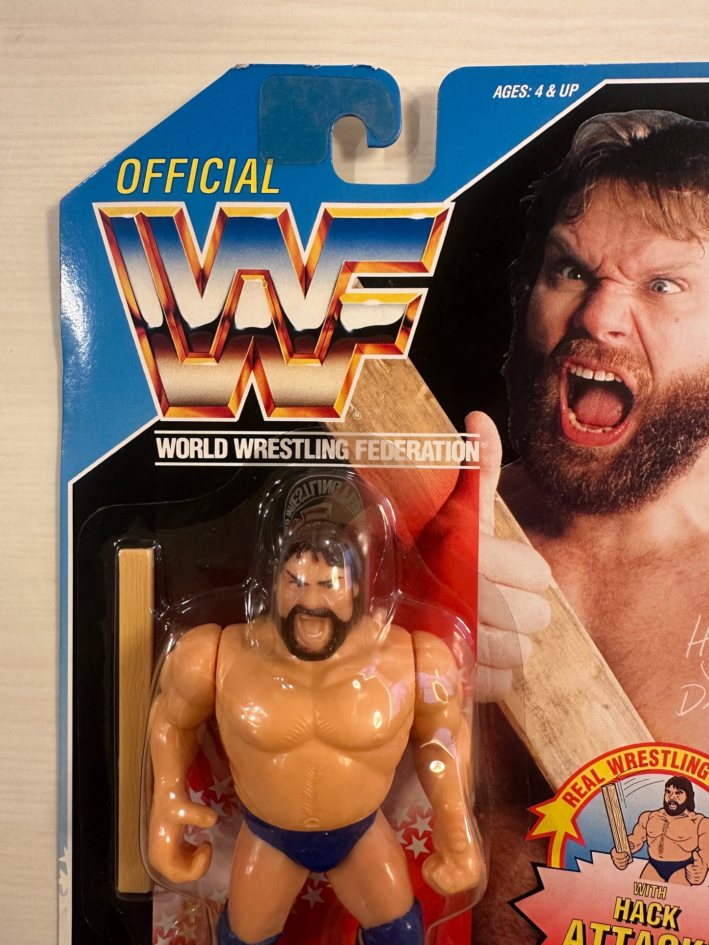 Hacksaw Jim Duggan Series 2 WWF Hasbro