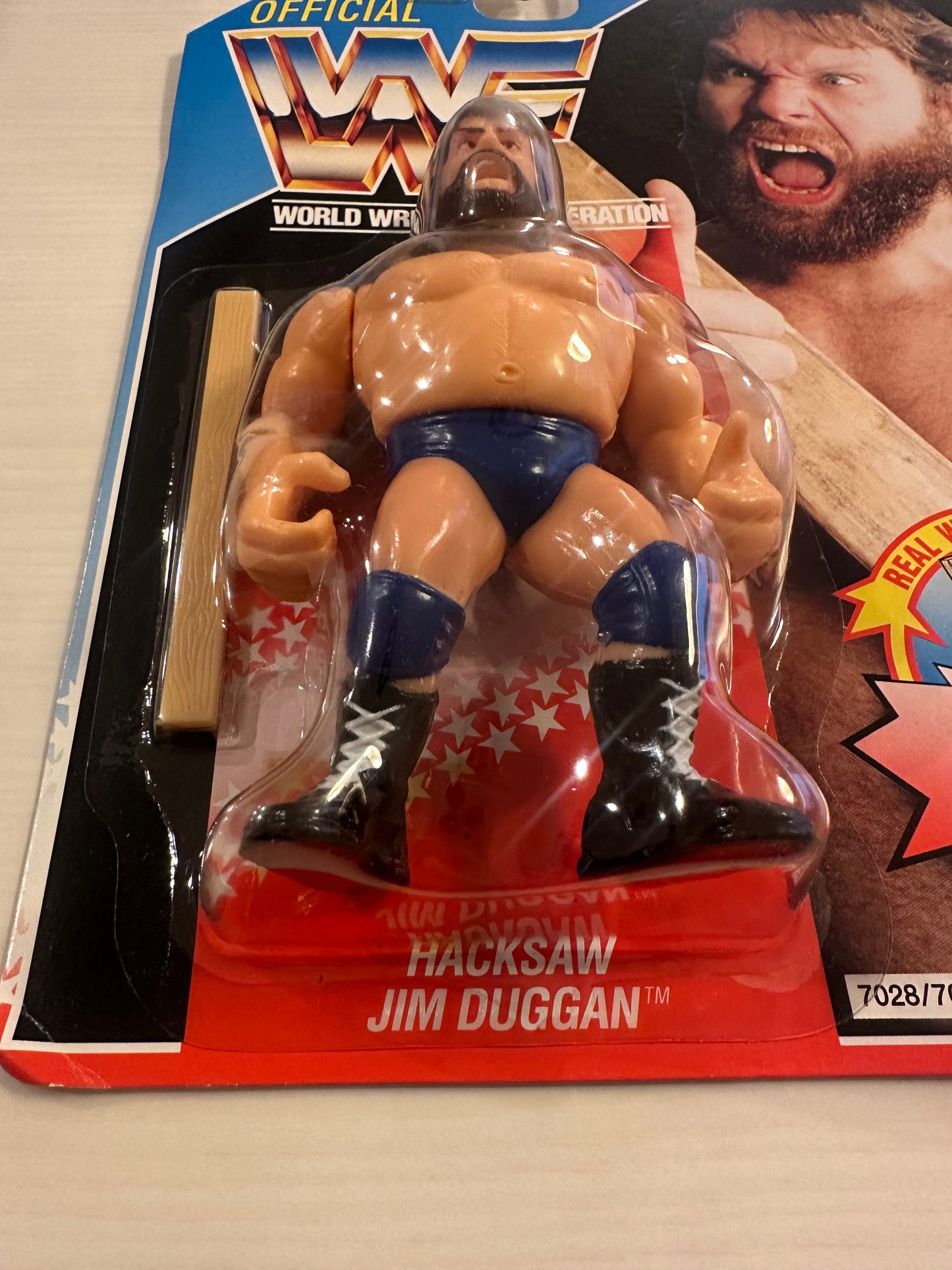 Hacksaw Jim Duggan Series 2 WWF Hasbro