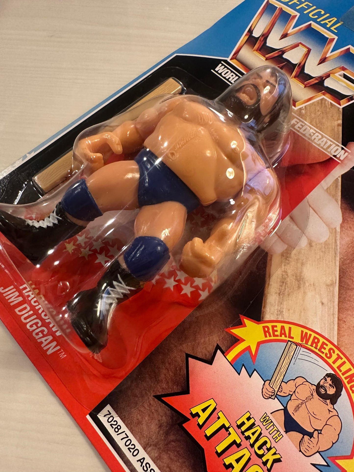 Hacksaw Jim Duggan Series 2 WWF Hasbro