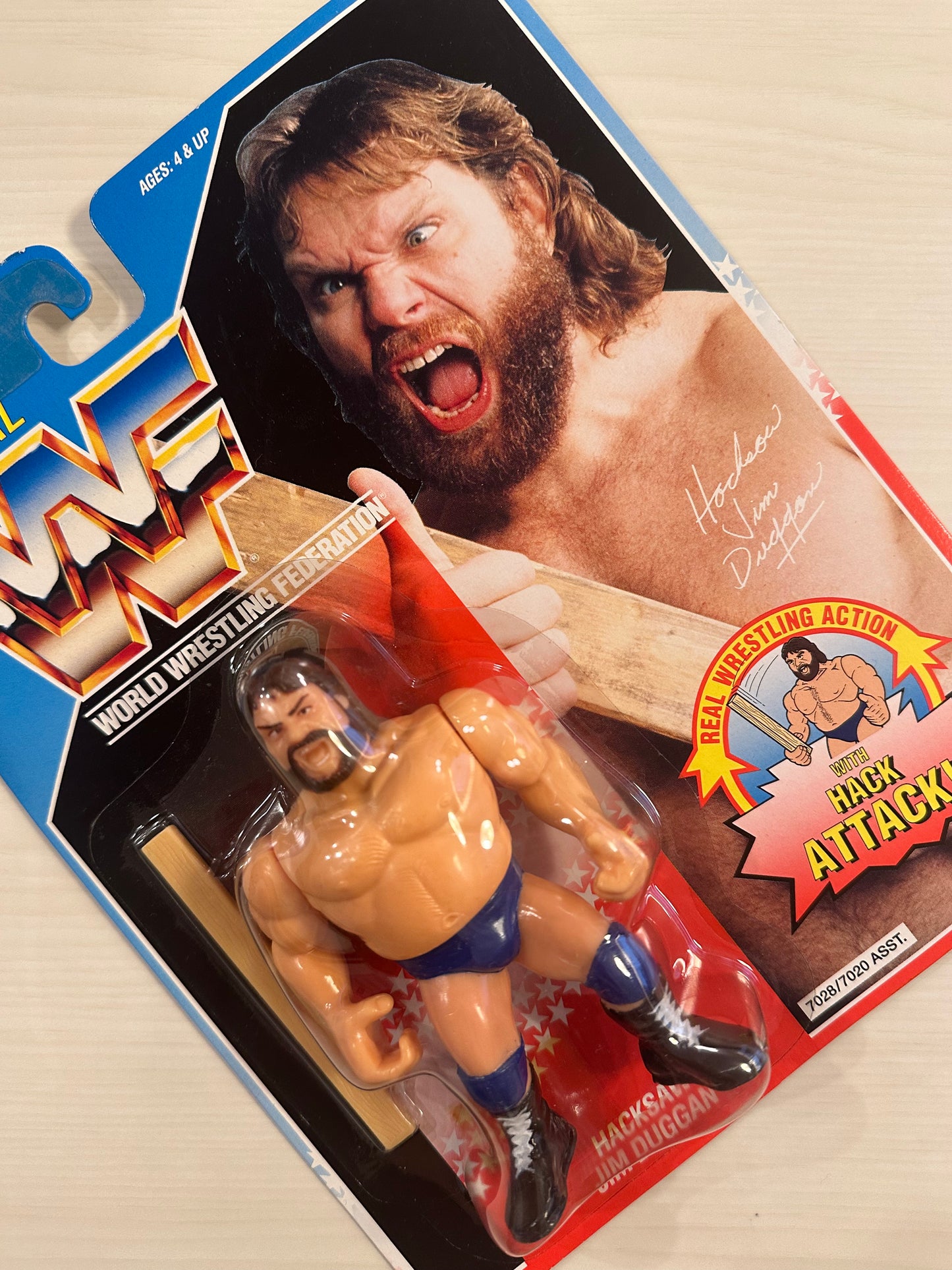 Hacksaw Jim Duggan Series 2 WWF Hasbro