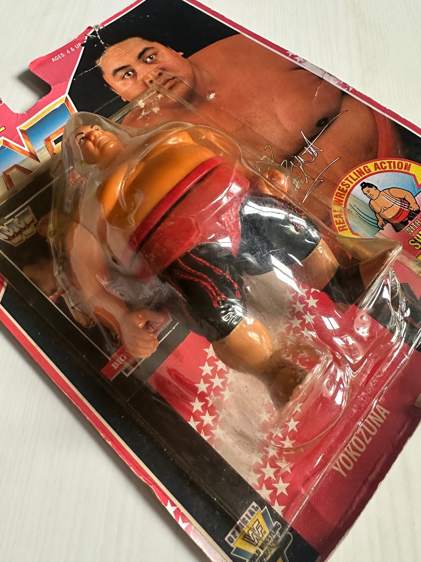 Yokozuna Series 8 WWF Hasbro MOC Funskool figure
