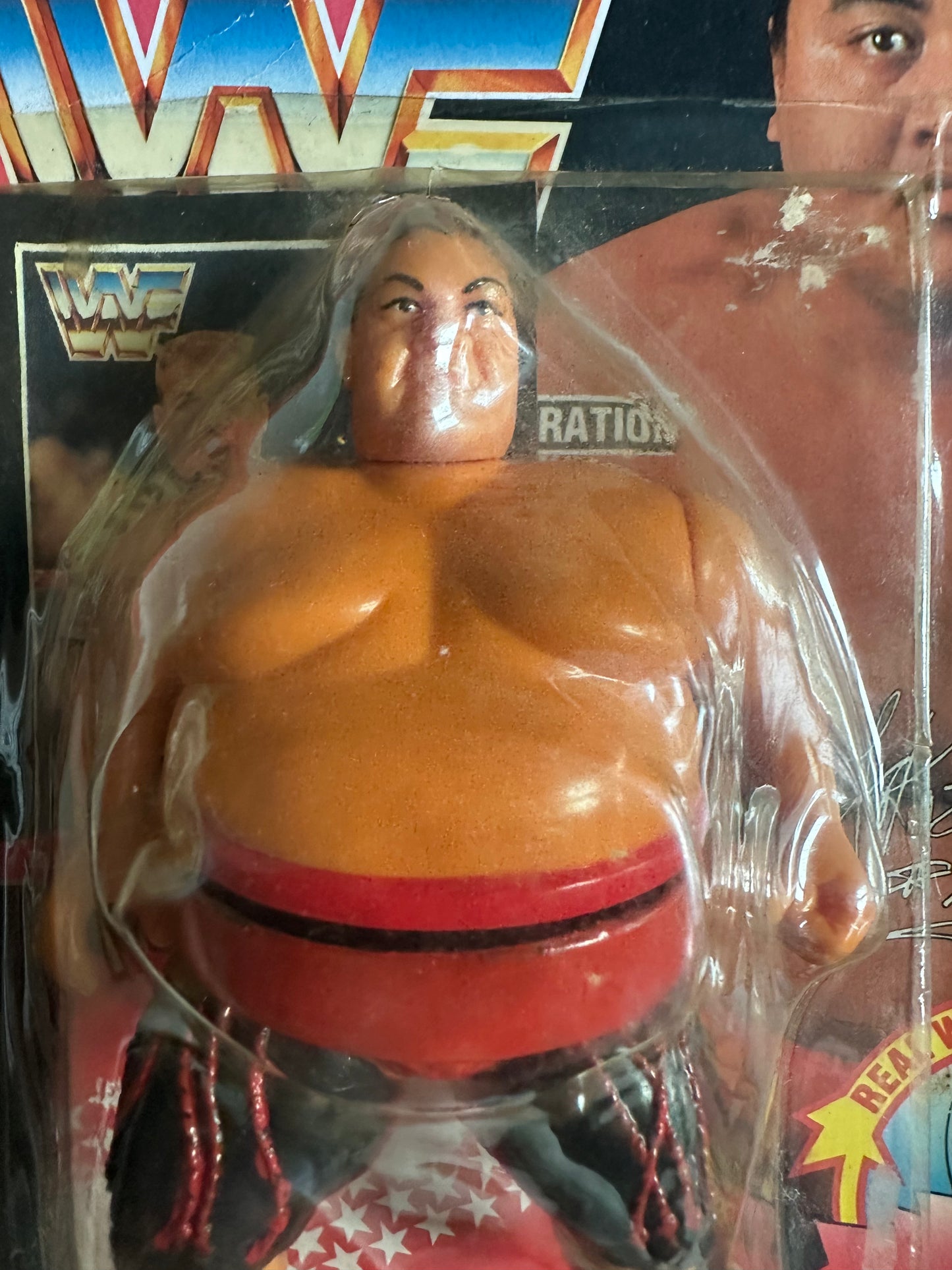 Yokozuna Series 8 WWF Hasbro MOC Funskool figure