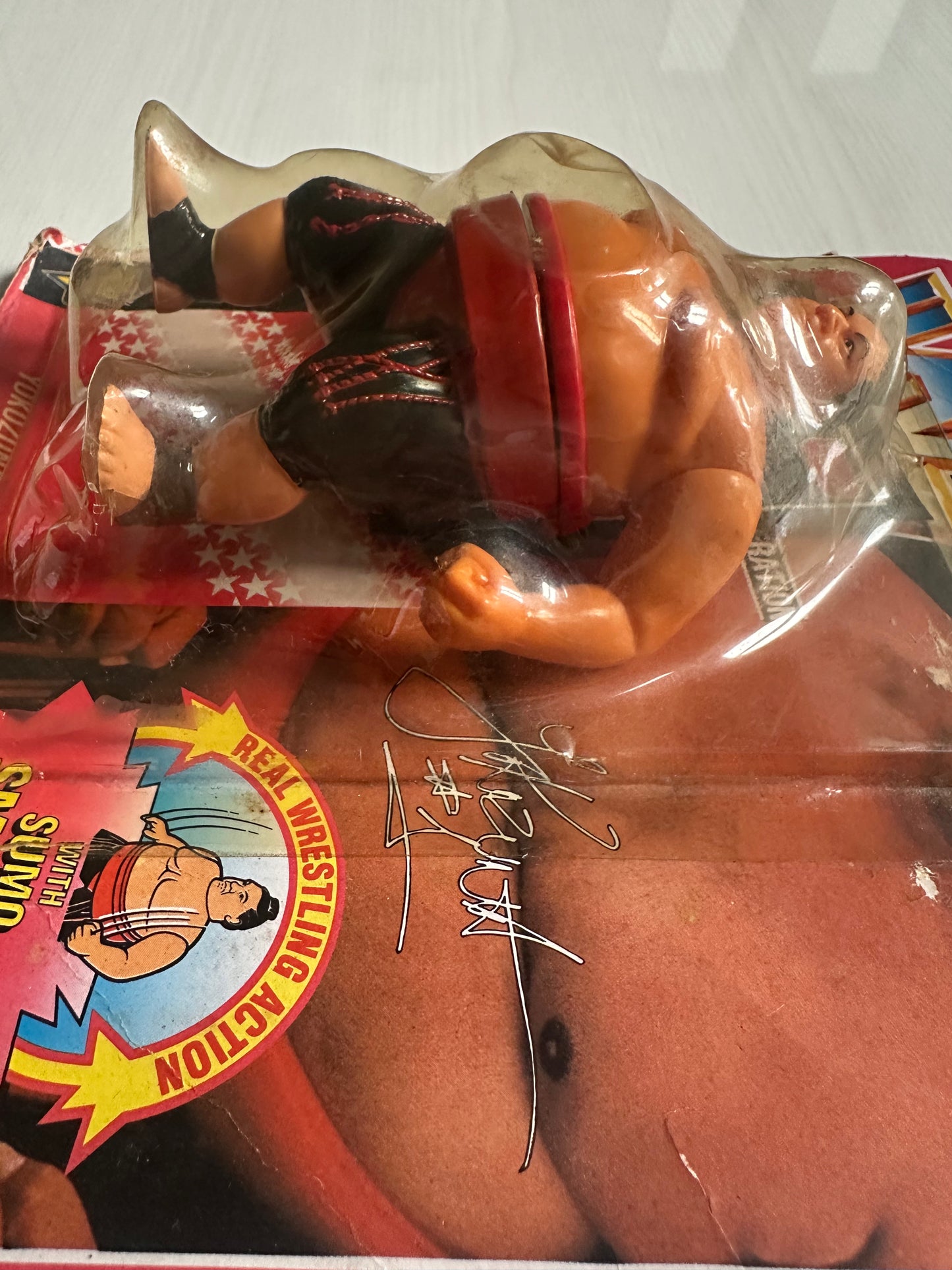 Yokozuna Series 8 WWF Hasbro MOC Funskool figure