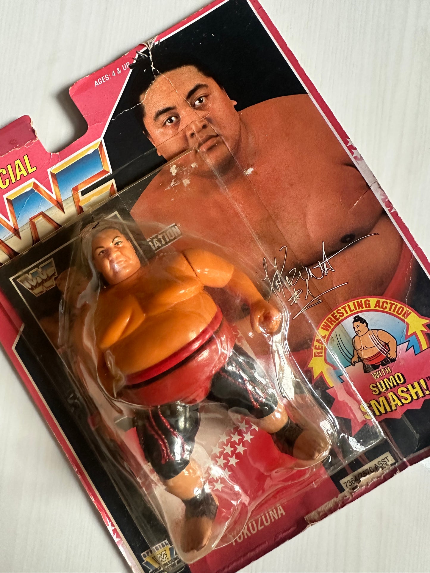 Yokozuna Series 8 WWF Hasbro MOC Funskool figure