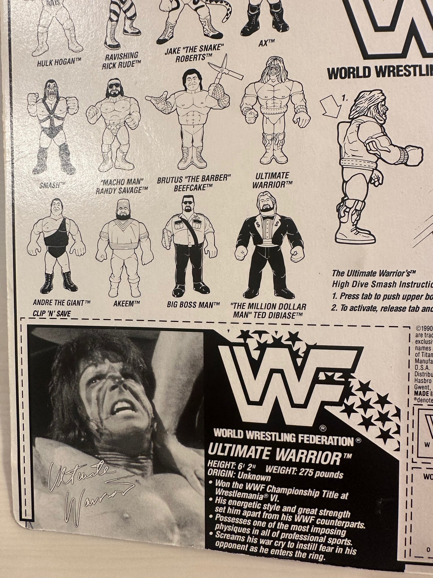 Ultimate Warrior Series 1 WWF Hasbro
