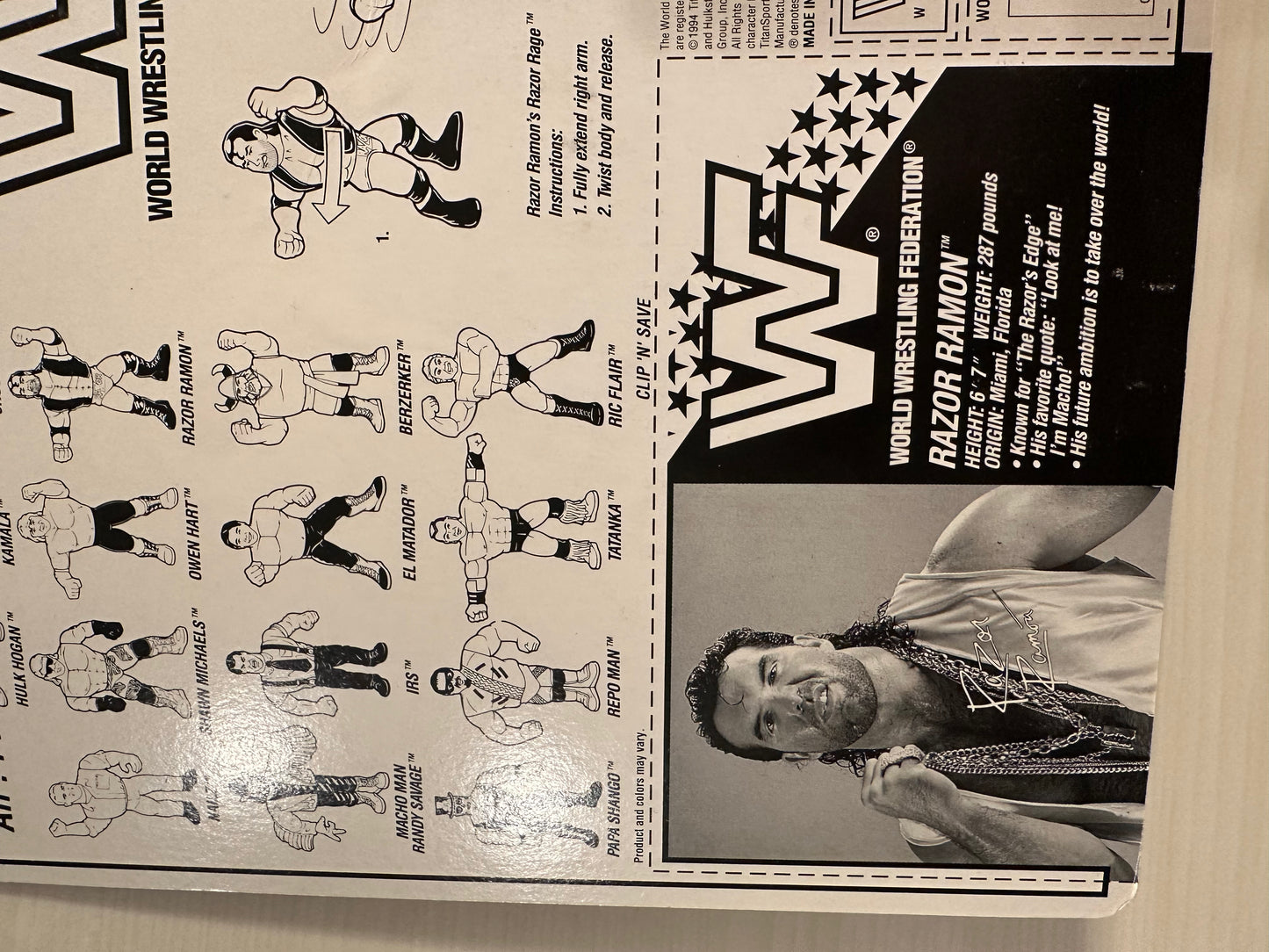 Razor Ramon Series 10 WWF Hasbro