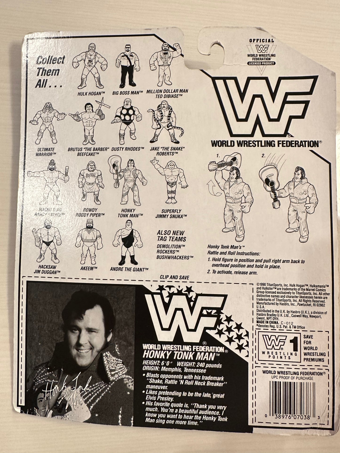 Honky Tonk Man Series 2 WWF Hasbro