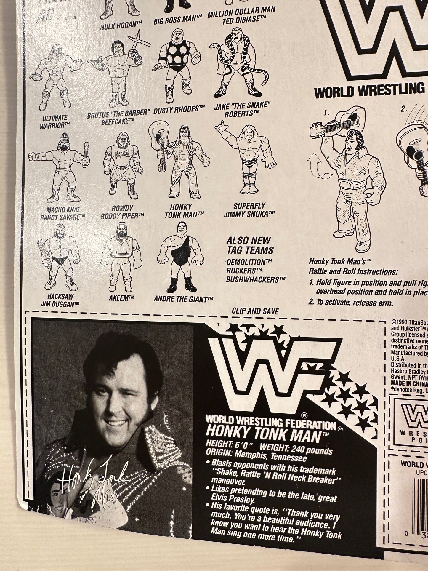 Honky Tonk Man Series 2 WWF Hasbro