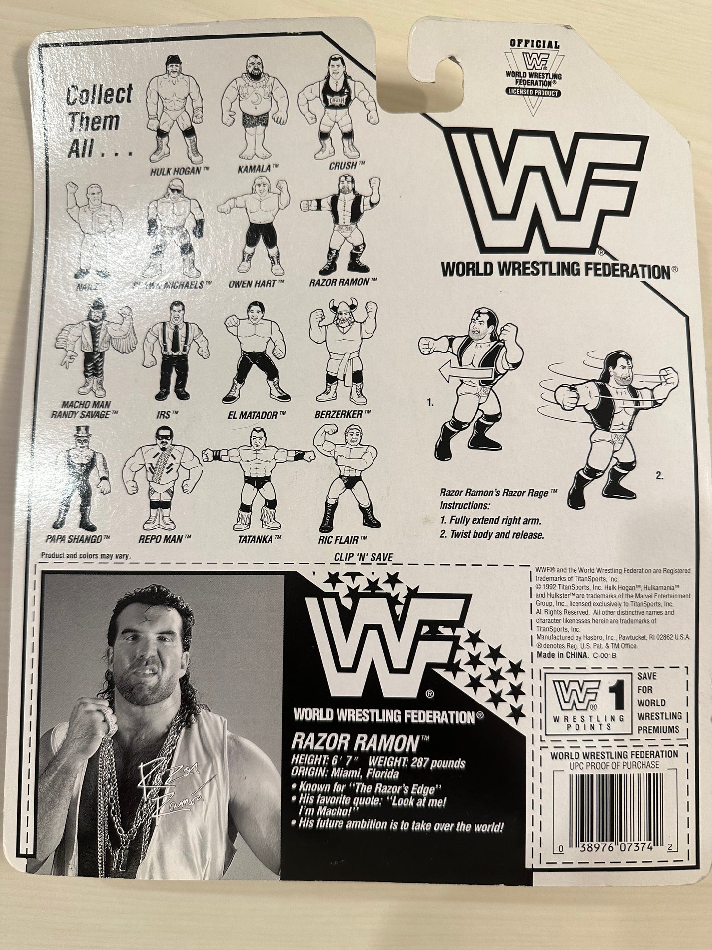 Razor Ramon Series 7 WWF Hasbro