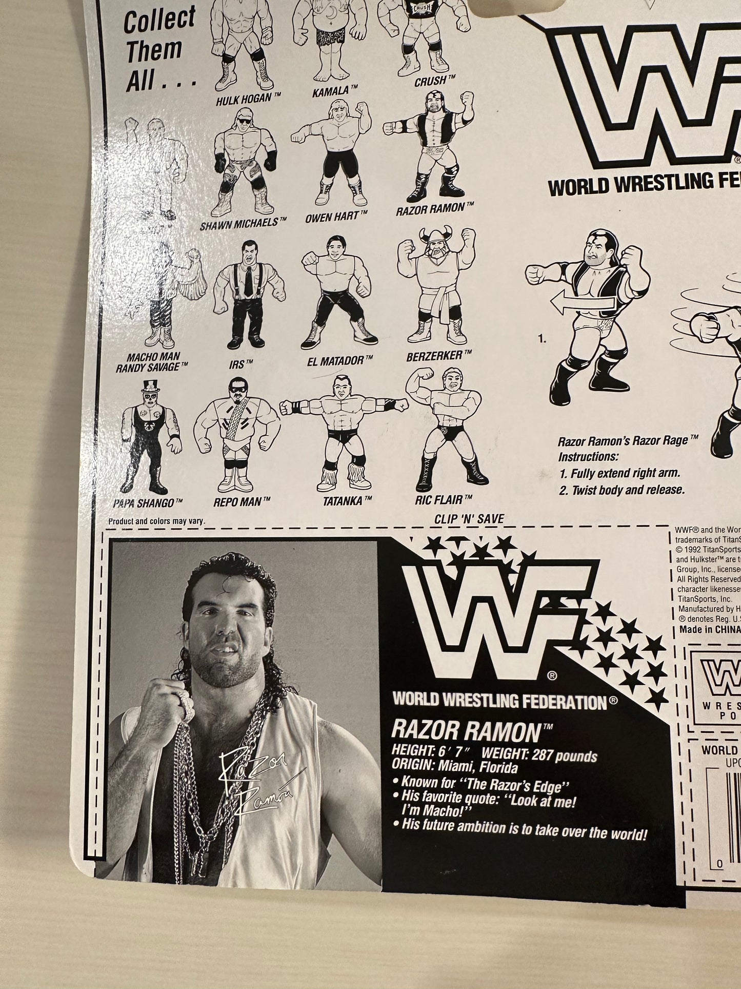 Razor Ramon Series 7 WWF Hasbro