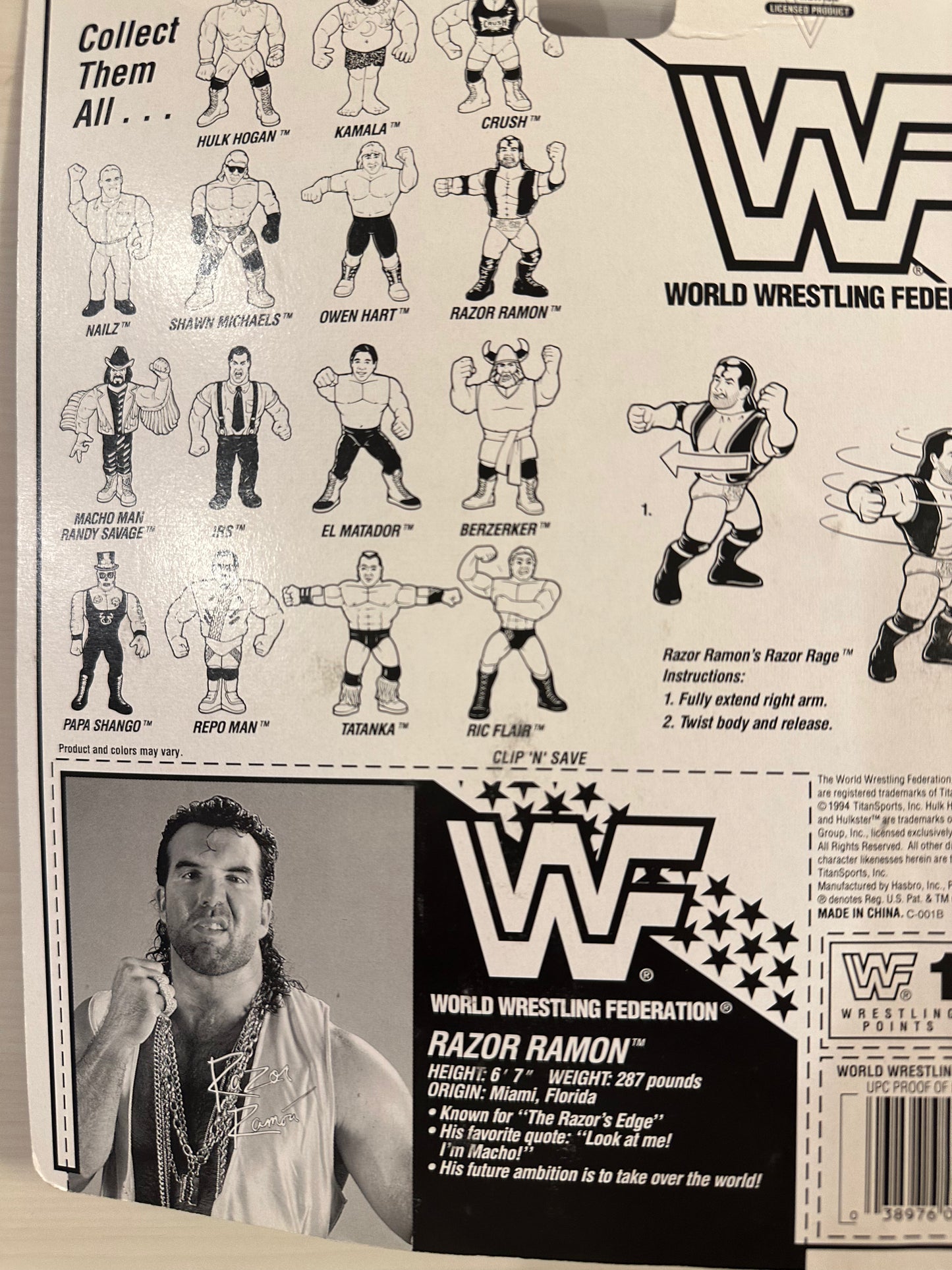 Razor Ramon Series 10 WWF Hasbro