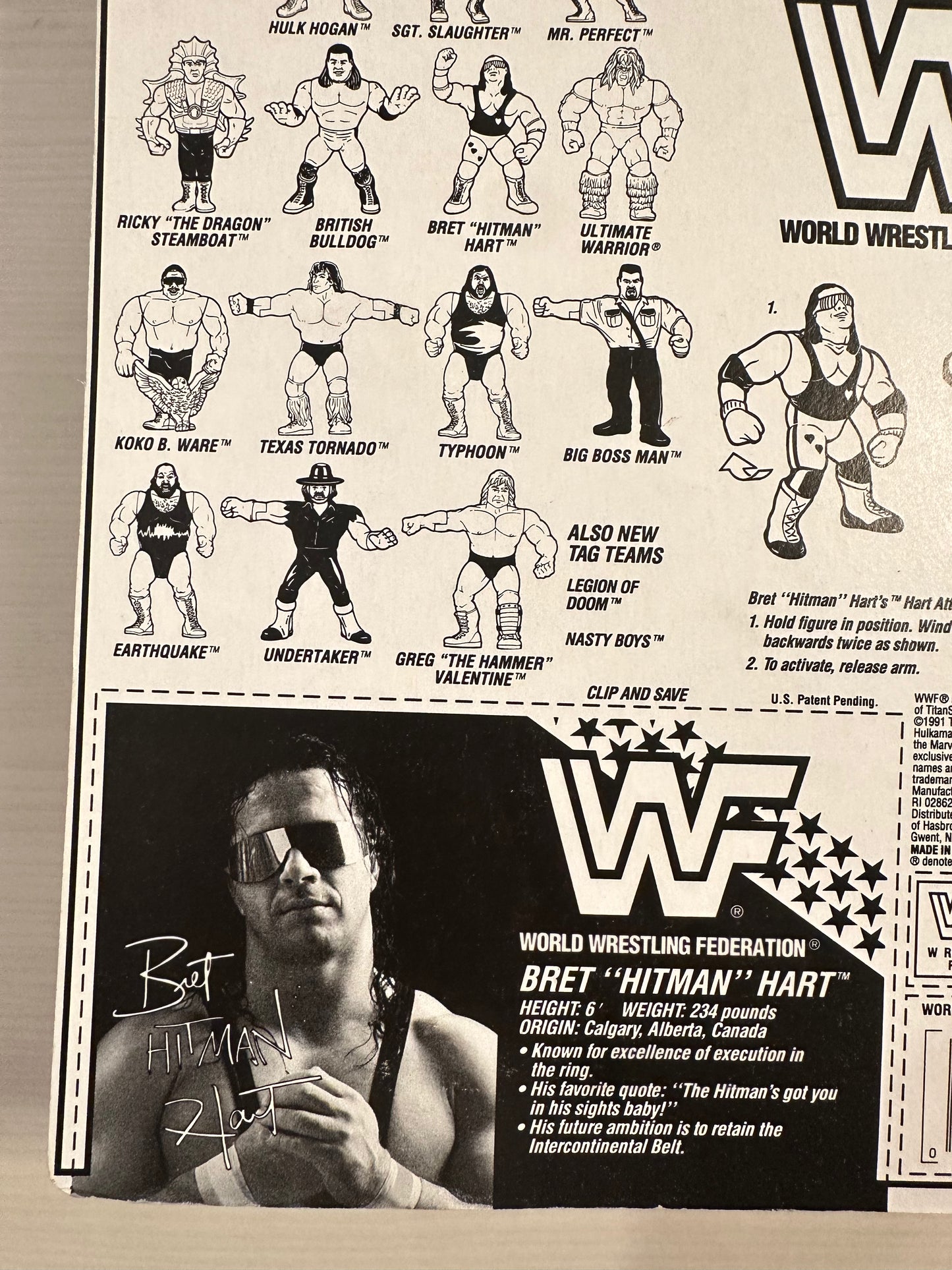 Bret the Hitman Hart Series 4 WWF Hasbro