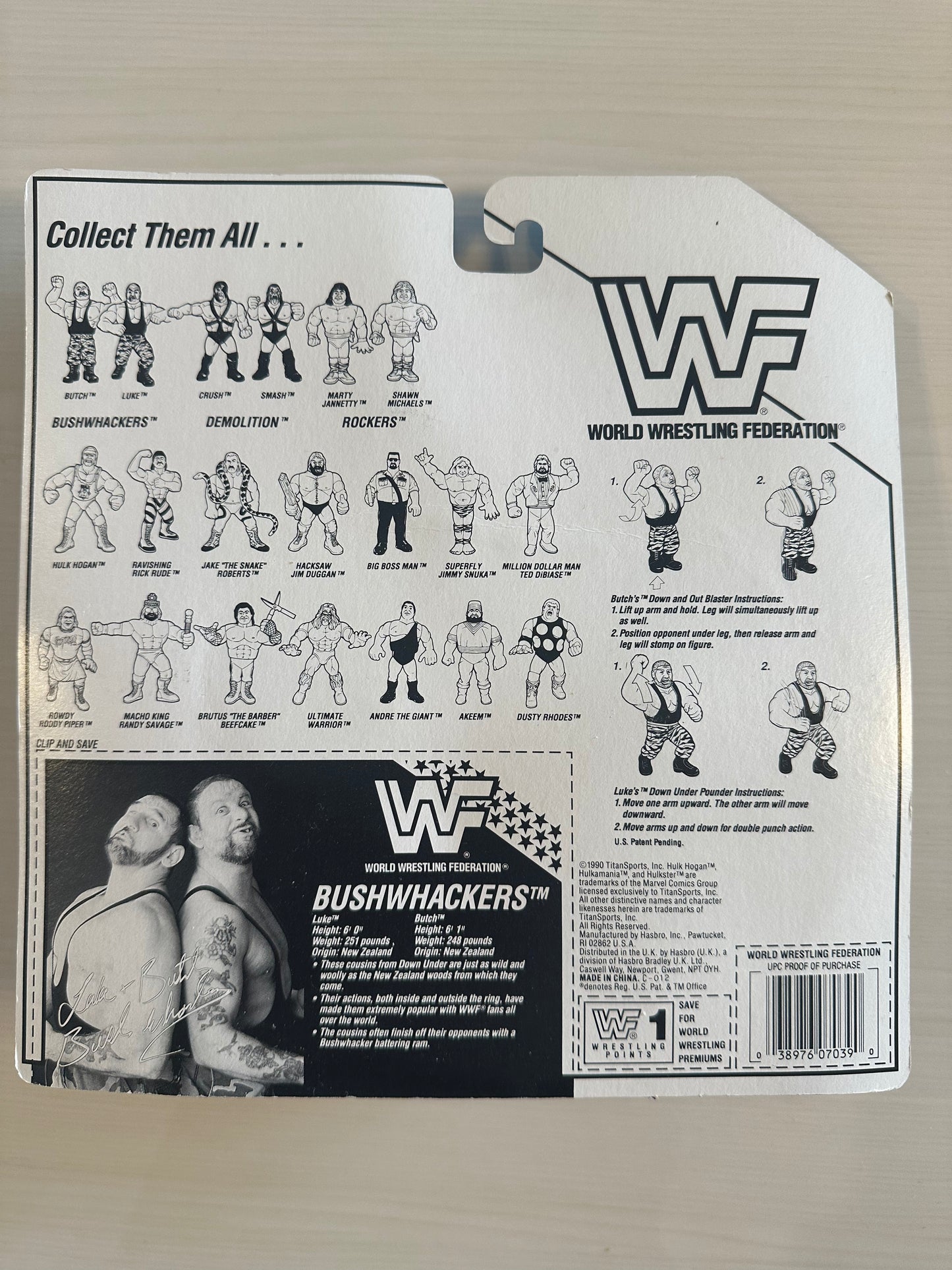 The Bushwhackers Series 2 WWF Hasbro