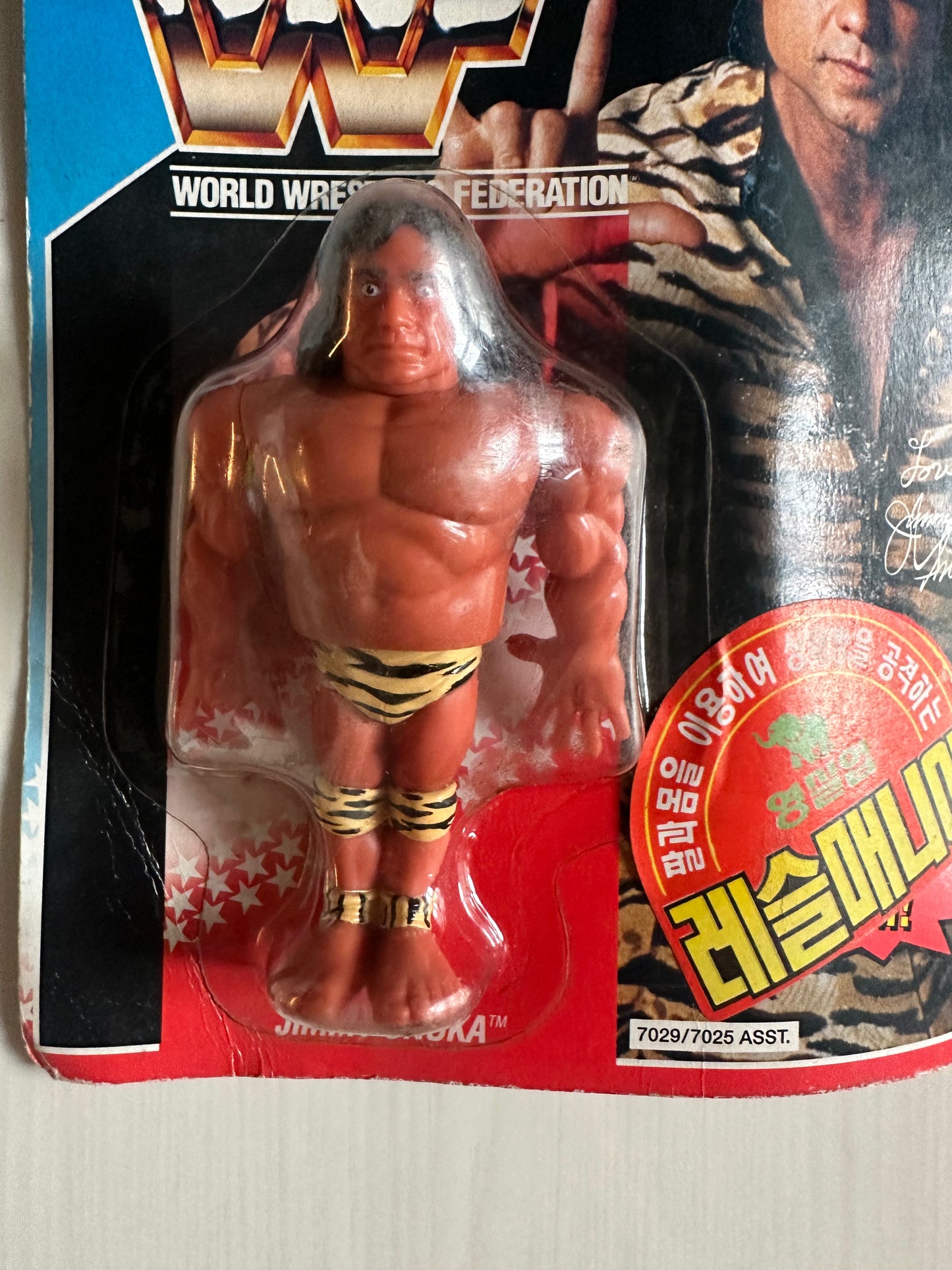 Superfly Jimmy Snuka Series 2 WWF Hasbro MOC Korean variant