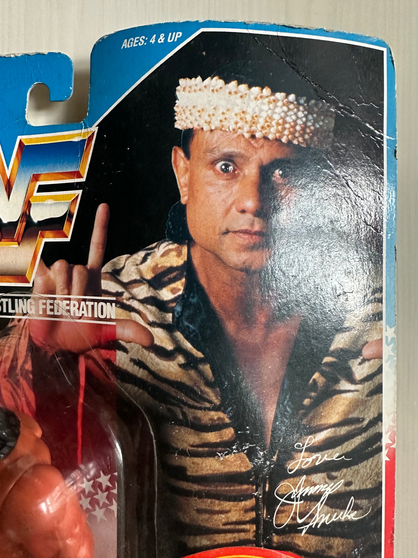 Superfly Jimmy Snuka Series 2 WWF Hasbro MOC Korean variant