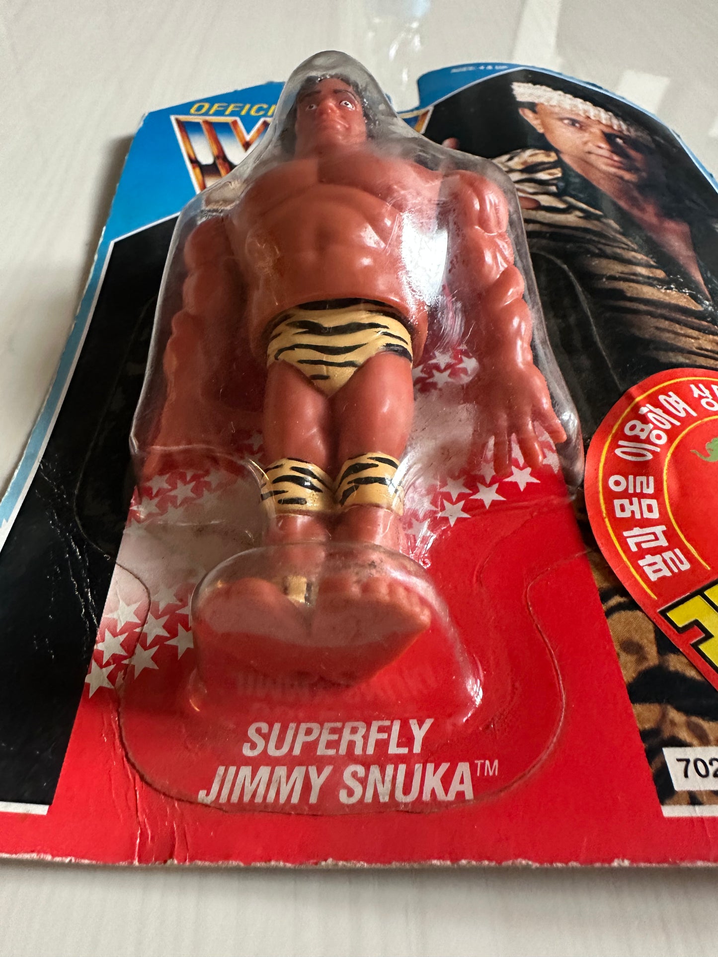 Superfly Jimmy Snuka Series 2 WWF Hasbro MOC Korean variant