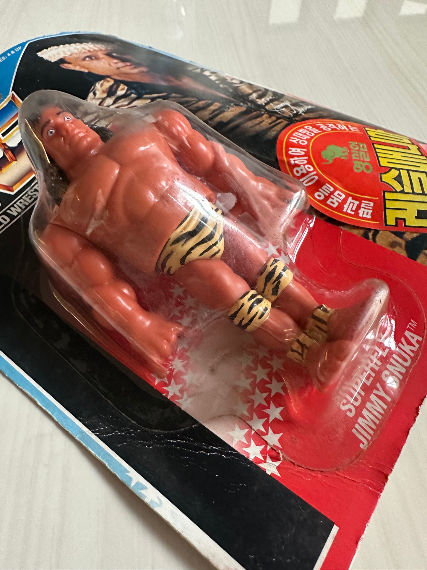 Superfly Jimmy Snuka Series 2 WWF Hasbro MOC Korean variant