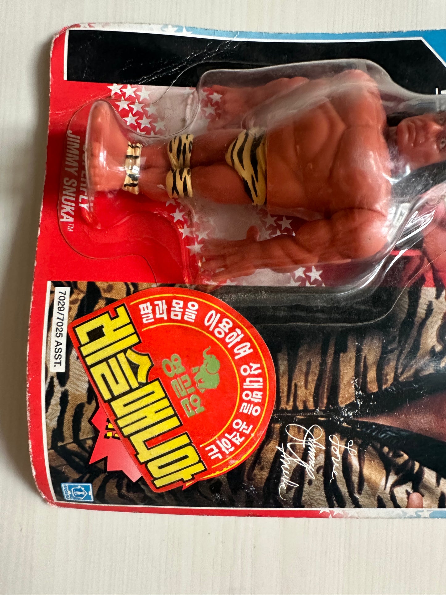 Superfly Jimmy Snuka Series 2 WWF Hasbro MOC Korean variant