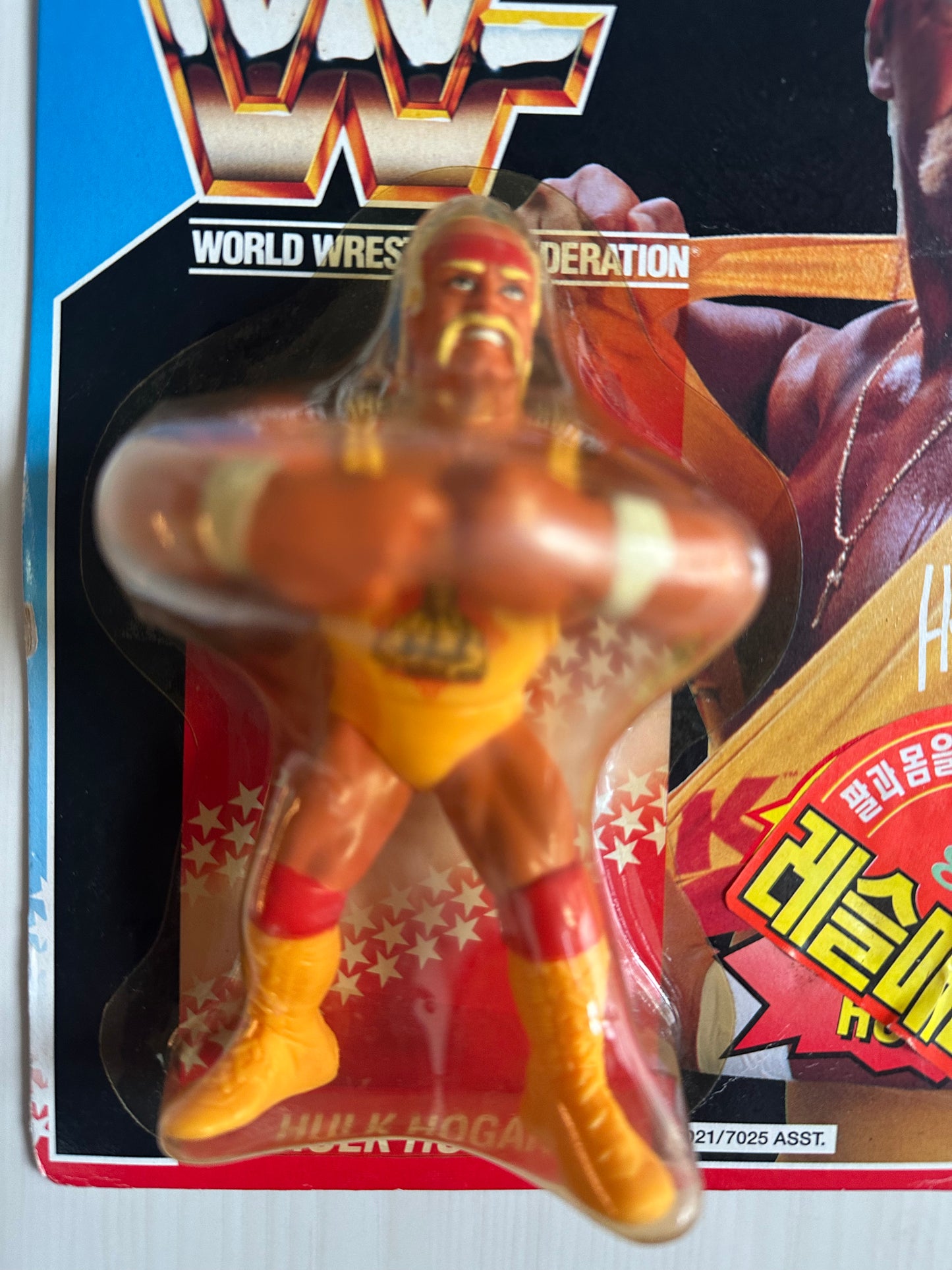 Hulk Hogan Series 2 WWF Hasbro MOC Korean variant