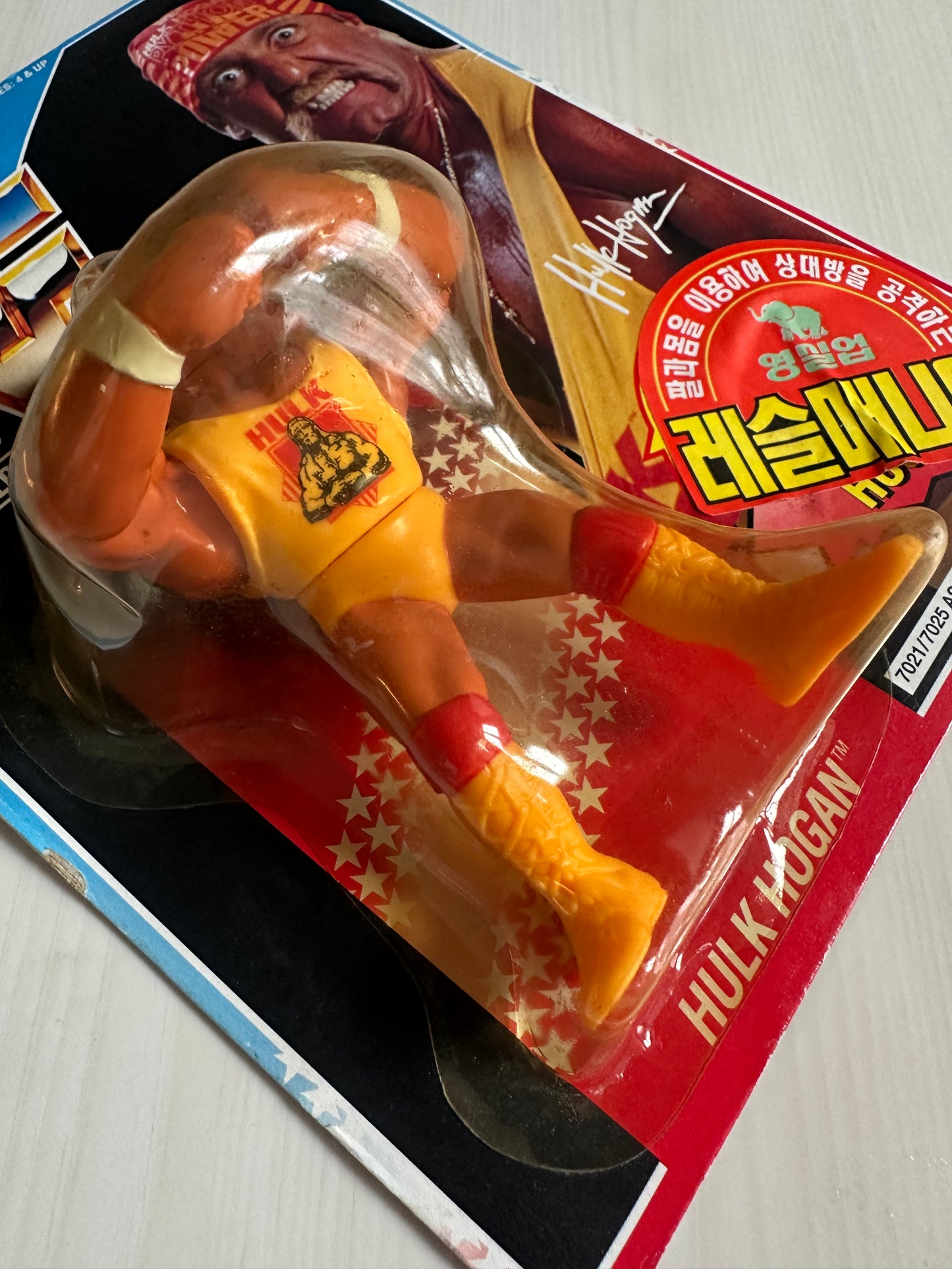 Hulk Hogan Series 2 WWF Hasbro MOC Korean variant