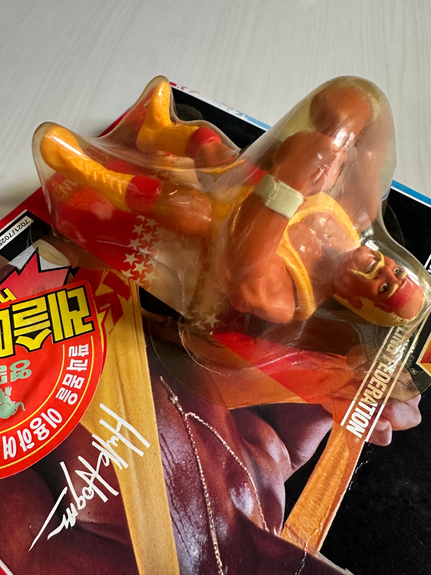 Hulk Hogan Series 2 WWF Hasbro MOC Korean variant