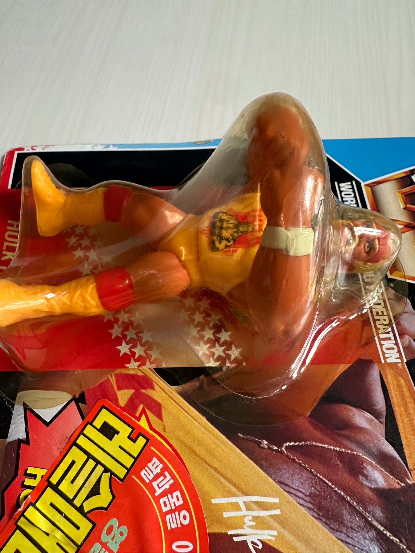 Hulk Hogan Series 2 WWF Hasbro MOC Korean variant