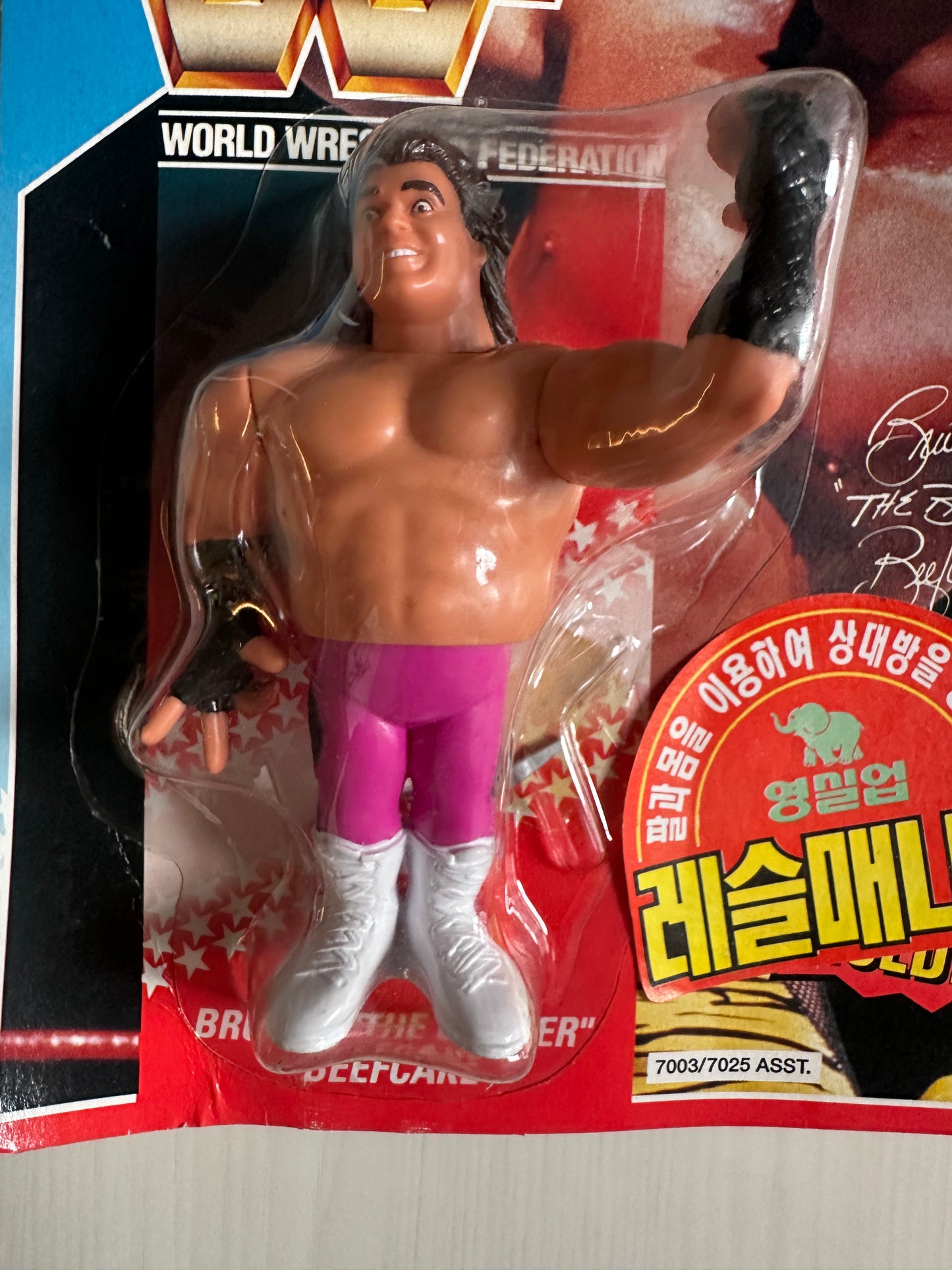 Brutus the Barber Beefcake Series 1 WWF Hasbro MOC Korean variant
