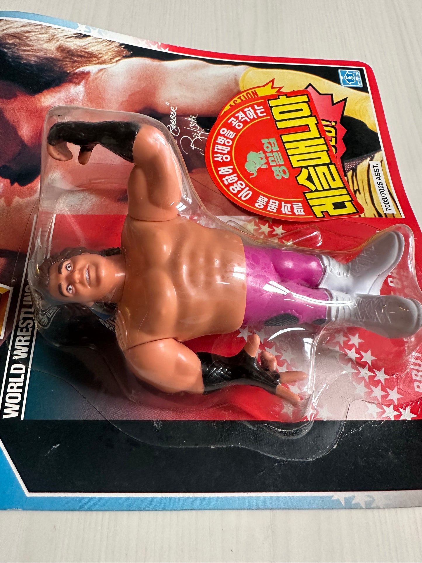 Brutus the Barber Beefcake Series 1 WWF Hasbro MOC Korean variant