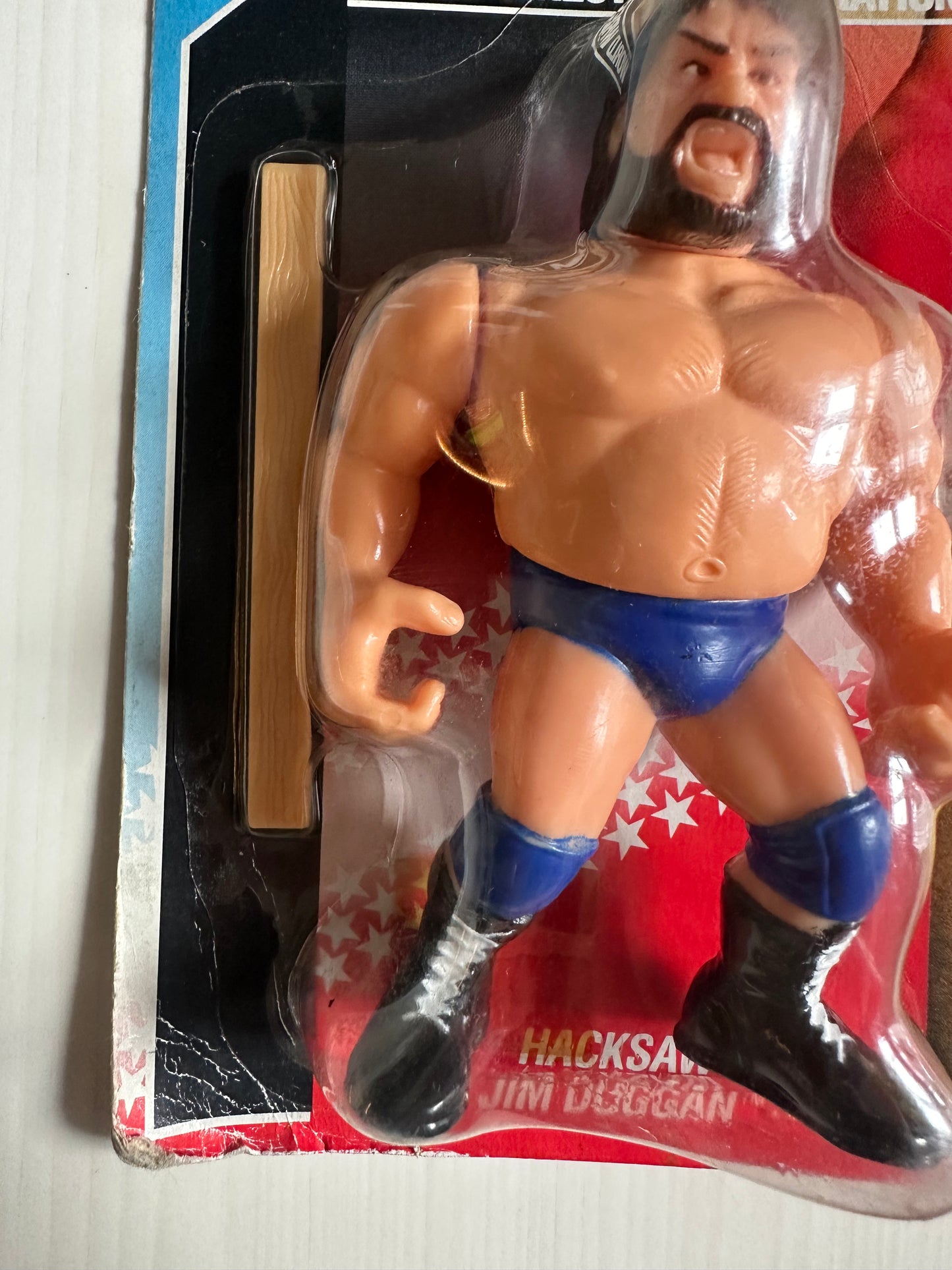Hacksaw Jim Duggan Series 2 WWF Hasbro MOC Korean variant