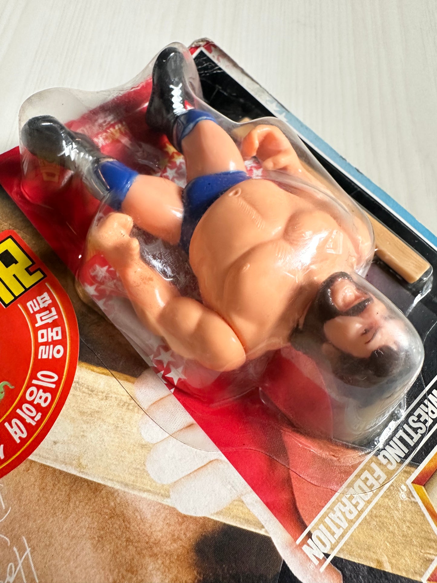 Hacksaw Jim Duggan Series 2 WWF Hasbro MOC Korean variant
