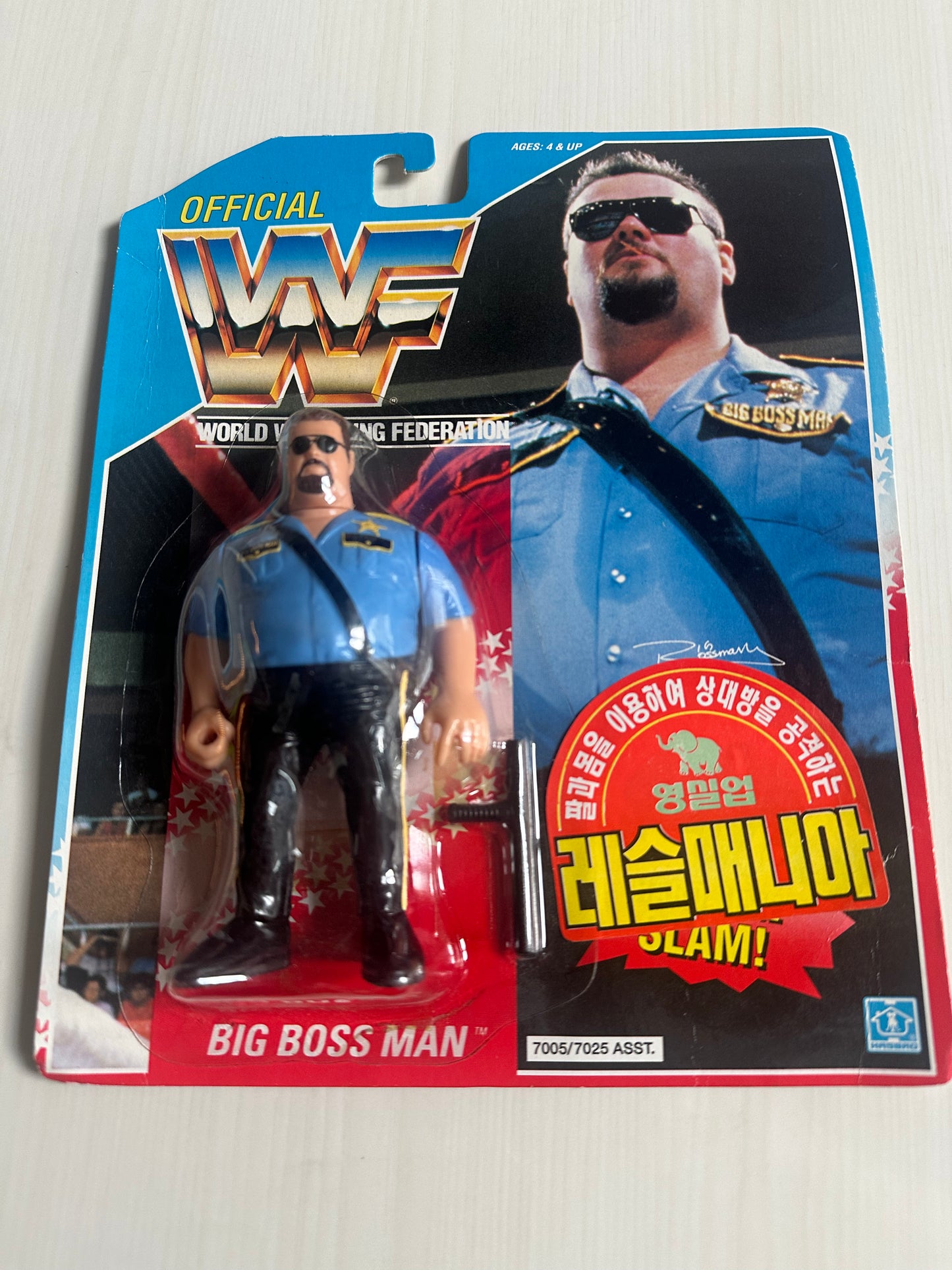 Big Boss Man Series 1 WWF Hasbro MOC Korean variant