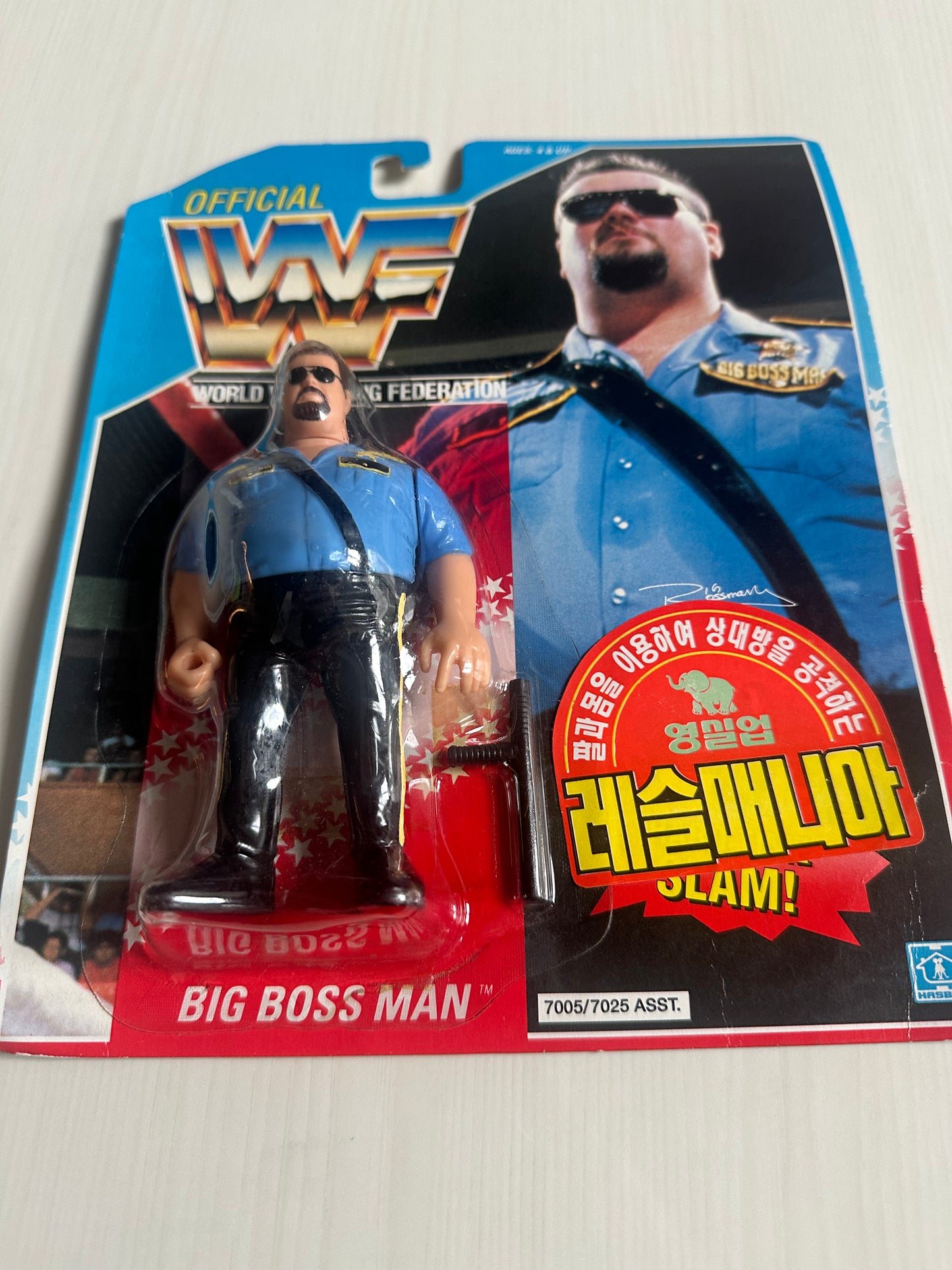 Big Boss Man Series 1 WWF Hasbro MOC Korean variant