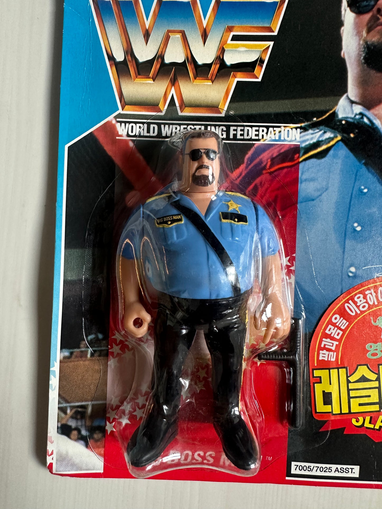 Big Boss Man Series 1 WWF Hasbro MOC Korean variant