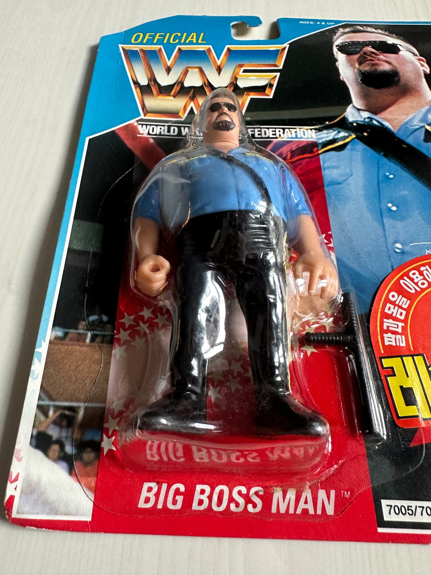 Big Boss Man Series 1 WWF Hasbro MOC Korean variant