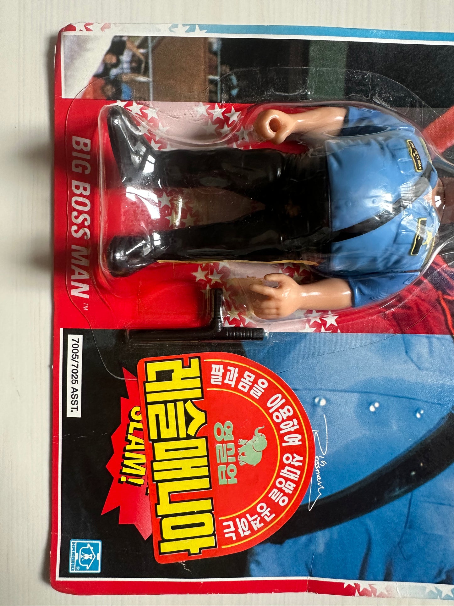 Big Boss Man Series 1 WWF Hasbro MOC Korean variant