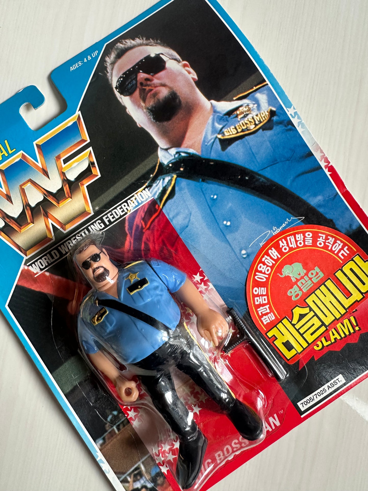 Big Boss Man Series 1 WWF Hasbro MOC Korean variant